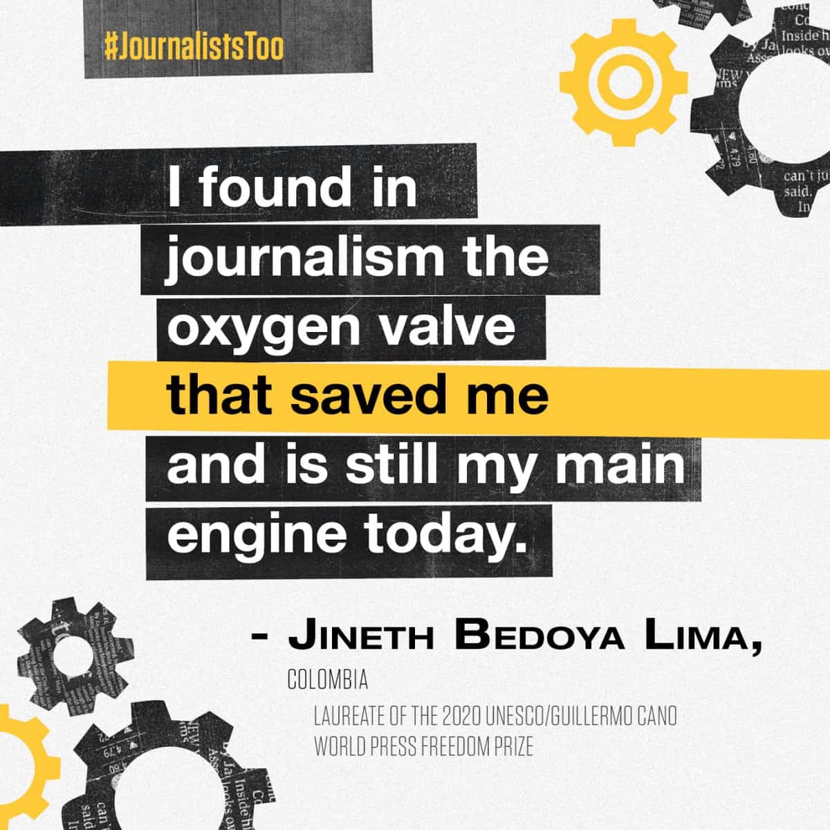 #JournalistsToo: Transforming the pain | Jineth Bedoya Lima (Colombia)