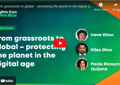 WATCH: From grassroots to global – protecting the planet in the digital age